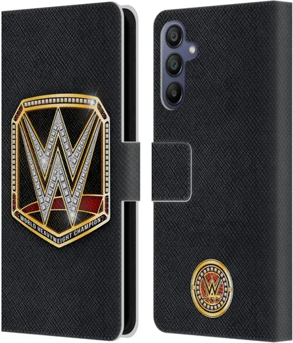 Vista 7 de Head Case Designs Officially Licensed WWE Cruiserweight Champion Title Belts Leather Wallet Case Compatible with Samsung Galaxy A07 4G Campeón