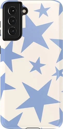 Vista 64 de Casely Funda para Galaxy S21 Here Comes The Sun Colorblock Sunset Diseño protector delgado esencial de doble capa Aquí viene el sol