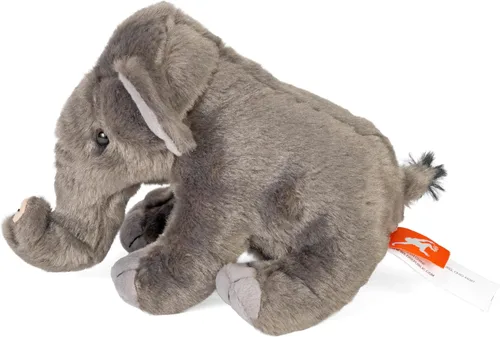 Vista 3 de Wild Republic Peluche de elefante, peluche de juguete, regalos para niños, zoológico de peluche, mimos, 8 pulgadas