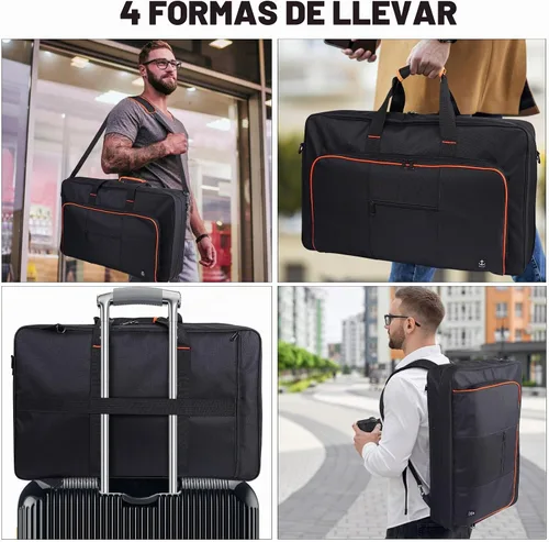 Vista 6 de Funda para controlador DJ para DDJ-FLX4/200/400/SR2/REV1 Numark Con acolchado grueso de EVA, correa de hombro ajustable, se adapta a portátiles
