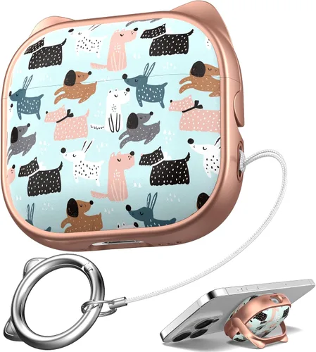 Vista 58 de Funda para Estuche de Airpods Pro de 2ª/1ª Generación, Compatible con Estuche de Airpods Pro de 2ª Gen Puerto de Carga USB C, Funda Suave