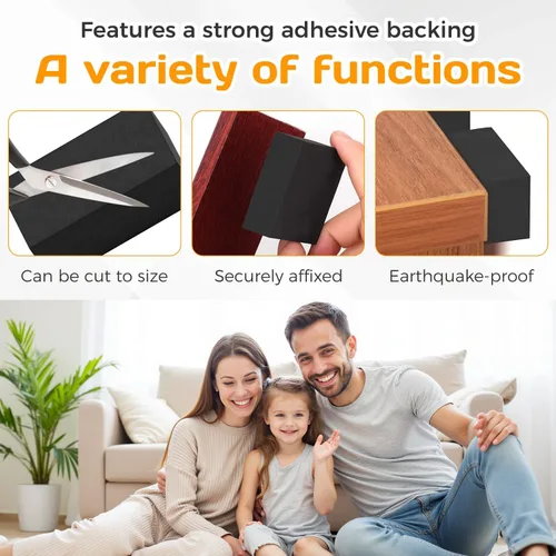 Vista 3 de Protectores de pared para cabecero de espuma EVA, 20 unidades, color negro