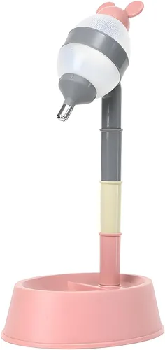 Vista 11 de NACOCO - Dispensador de agua para mascotas de pie, cuenco de pie para gatos y perros con poste desmontable, alimentación automática de agua, altura