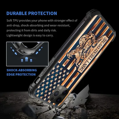 Vista 3 de DAIZAG Funda compatible con iPhone 11, protección completa, a prueba de golpes, antiarañazos, funda de poliuretano termoplástico para hombre y Dont