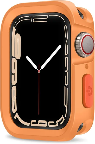 Vista 26 de Estuche Resistente Compatible con Apple Watch Case 41mm 40mm Series 9/8/7/6/5/4/SE3/2/1, Funda Protectora Amortiguadora de TPU Flexible y Suave