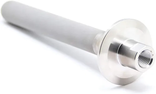 Vista 9 de QiiMii Piedra de difusión de tres abrazaderas de acero inoxidable de 1.5 pulgadas, aireación de 2 micrones, carbonatación con entrada de CO2 NPT
