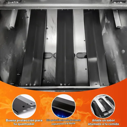 Vista 5 de Hisencn Kit de parrilla con quemadores, platos e encendedor para Para kit de quemador Char-Griller 3070