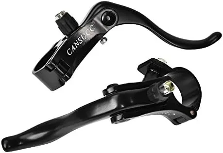 Vista 9 de Palancas de freno, 1 par de manijas de freno de disco de aleación de aluminio ligeras para manillares de freno de ciclismo para manillar de 0.94