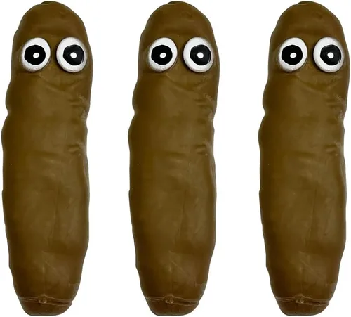 Vista 9 de Paquete de 2 juguetes sensoriales novedosos en forma de caca, juguete elástico para aliviar el estrés, broma de caca para niños y adultos, juguete