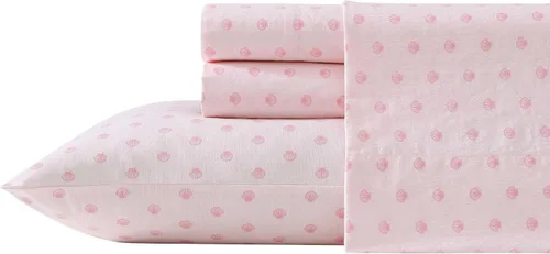 Vista 14 de Laura Ashley - Juego de sábanas individual, ropa de cama de percal de algodón fresca y suave con bolsillos profundos, ligera para comodidad durante