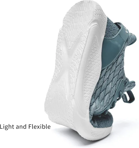Vista 6 de Slow Man Zapatos de correr para hombre, zapatos de caminar para hombre, de malla de punto, transpirables, zapatos deportivos sin cordones, cómodos