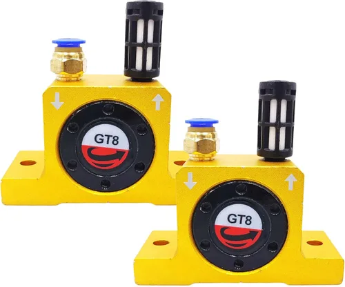 Vista 7 de (4 piezas) GT8 1/8 "vibrador neumático de turbina de aire serie GT componentes neumáticos industriales vibradores de turbina alta velocidad