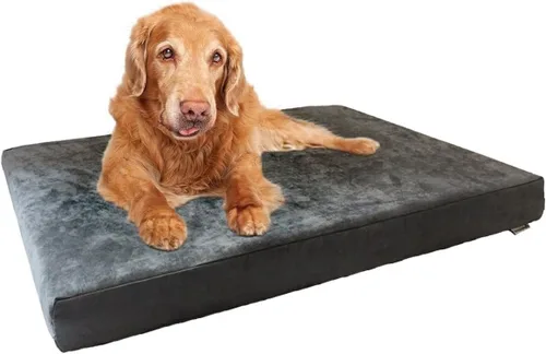 Vista 14 de Dogbed4less Cama de espuma de memoria para perros, ortopédica, con gel refrescante, forro impermeable con funda exterior duradera lavable