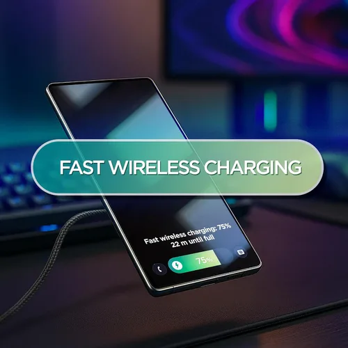 Vista 8 de Galvanox Cargador inalámbrico magnético para Samsung, compatible con MagSafe, el juego incluye adaptador de corriente PPS de carga rápida