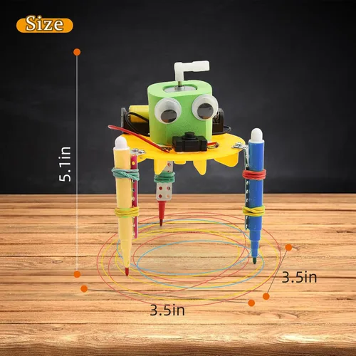 Vista 5 de Paquete de 4 kits de robot STEM Doodling, juguetes STEM para manualidades a
