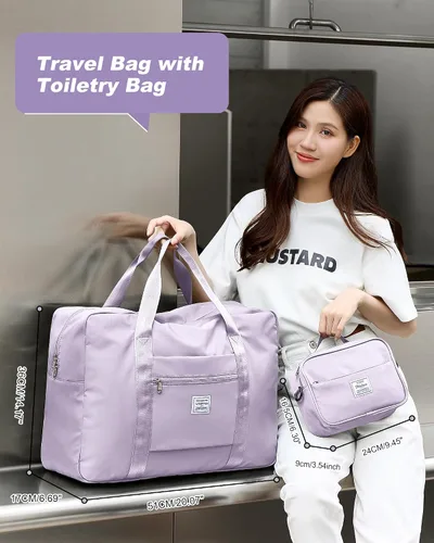 Vista 3 de Bolsa de viaje para artículos personales de Spirit Airlines de 18 x 14 x 8 pulgadas, bolsa de viaje debajo del asiento, equipaje de mano plegable