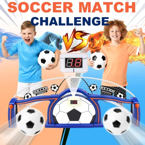 Vista 4 de Dreamon Entrenador de fútbol para niños, equipo de entrenamiento de fútbol interior para fiestas y juegos en casa, 2 modos de juego con puntuación