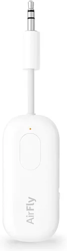 Vista 16 de AirFly Pro 2 Deluxe - Adaptador Bluetooth para avión, conecta 2 AirPods o auriculares inalámbricos - Transmisor/receptor Bluetooth AUX de 3.5mm
