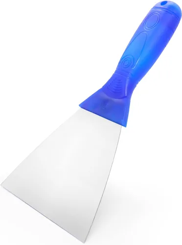 Vista 7 de Cuchillo de masilla, raspador de metal de 2 pulgadas, cuchillos de mango de plástico para paneles de yeso, calcomanías, papel de pared, parches