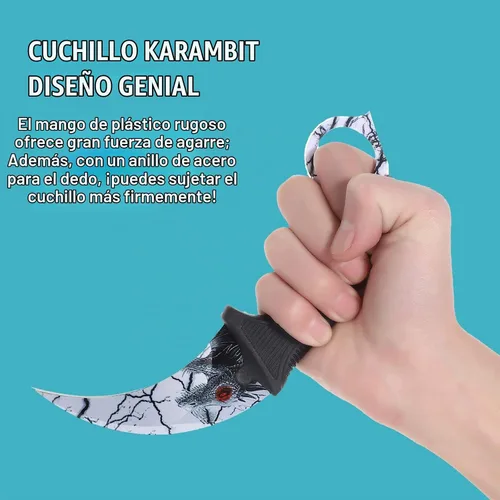 Vista 6 de 2 Piezas Cuchillo Karambit de Hoja Fija, Herramienta Táctica de Acampada, Cuchillo de Caza al Aire Libre con Funda y Cordón, Adecuado para Negro