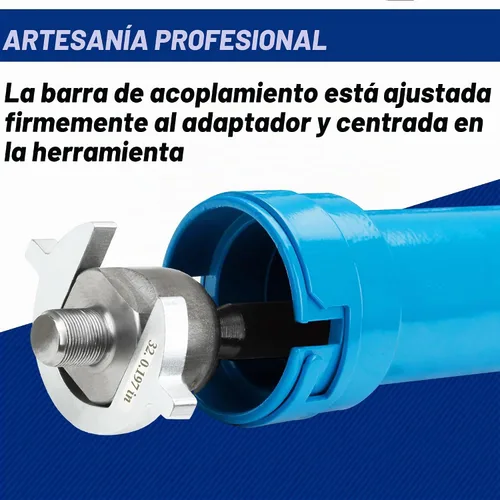 Vista 4 de Herramienta de extracción de barra de acoplamiento interior, juego de herramientas maestras de barra de acoplamiento interior con 12 adaptadores