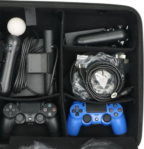 Vista 4 de Co2CREA - Funda de viaje rígida de repuesto para consola Sony PlayStation 4 PS4 Pro PlayStation VR PSVR
