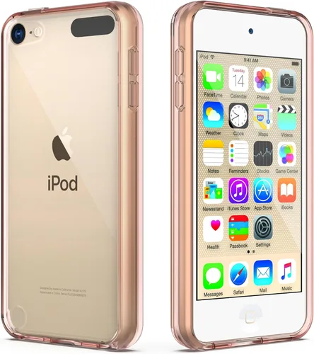 Vista 10 de Funda ULAK para iPod Touch 6ta generación, funda para iPod 5, transparente, suave, de TPU flexible, plástico rígido que absorbe golpes, Negro