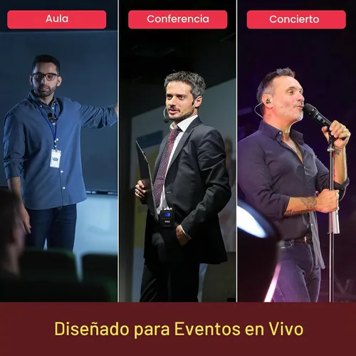 Vista 8 de Pyle Sistema de micrófono inalámbrico UHF de 4 canales con 2 micrófonos de mano, 2 Lavalier 2 auriculares y transmisores de cinturón, rango de 300