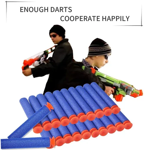 Vista 6 de Dardos de repuesto universales de succión de espuma de dardos bala de 100 dardos para pistola de juguete Nerf N-Strike Elite Series Blasters