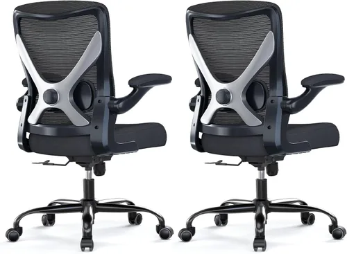 Vista 18 de Ergalithic Silla ergonómica de oficina – Sillas de escritorio de computadora en forma de X cómodas, silla de juegos de malla con respaldo alto