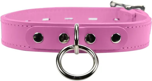 Vista 9 de Atlas I Collar Lambskin Latigo Leather Handmade O-Ring Leather Collar