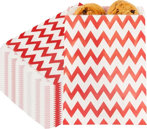 Vista 17 de Restaurantware Bolsa de papel rectangular negra, 7 x 5 pulgadas, paquete de 100 Negro