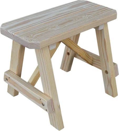 Vista 27 de Furniture Barn USA Banco tradicional de pino tratado a presión de 2 pies, tinte de cedro