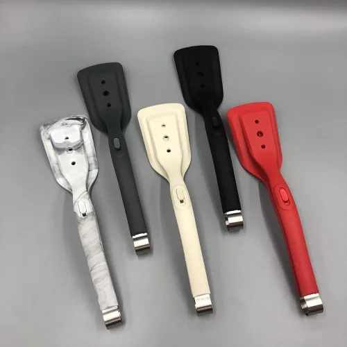 Vista 8 de Espátula y pinzas de silicona 2 en 1, espátula multiusos de 11.6 pulgadas, herramienta de cocina de cocina para voltear pescado, filete, panqueques