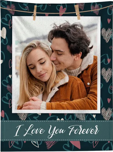 Vista 46 de Manta personalizada con foto, manta personalizada con imagen para regalos de pareja, mantas de franela personalizadas para adultos, niños