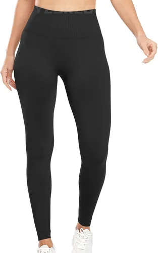 Vista 4 de YEOREO Women High Waist Seamless Workout Leggings Gym Smile Contour Yoga Pants Athletic Tights