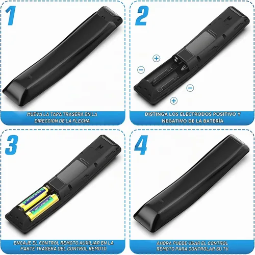 Vista 4 de Angrox BN59-01259E Remoto Reemplazado para Samsung-Smart-TV-Remote Todos