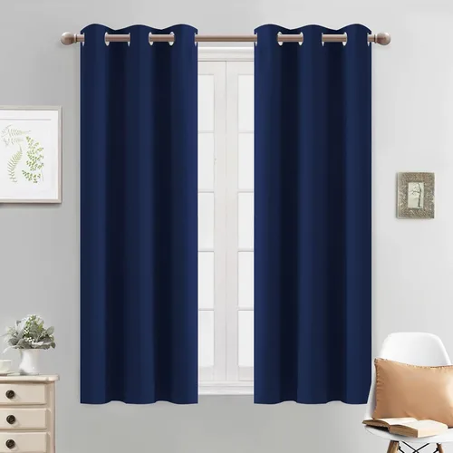 Vista 143 de Yakamok Cortinas opacas para dormitorio, aislamiento térmico, cortinas de oscurecimiento de habitación para sala de estar, juego de 2 paneles