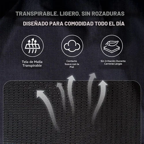 Vista 11 de AONIJIE Chaleco de hidratación para correr de 12L para hombres y mujeres Negro profundo