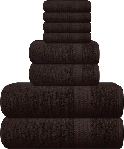 Vista 65 de GLAMBURG Juego de 2 Sábanas de Baño Extra Grandes de Algodón Premium de 700 GSM - 100% Algodón Peinado - 2 Sábanas de Baño 35x70 pulgadas - Calidad