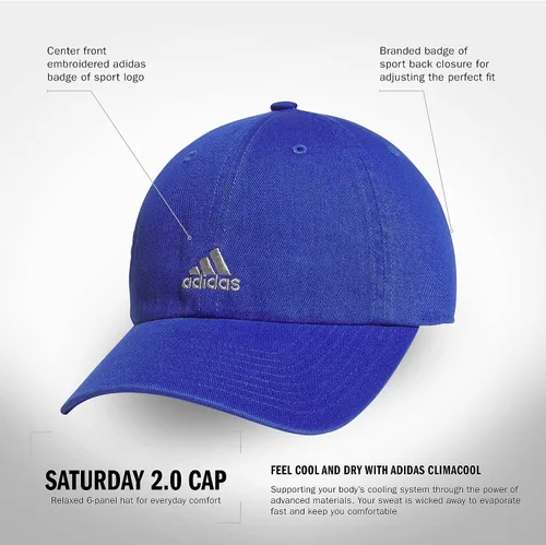 Vista 38 de adidas Gorra ajustable relajada Saturday para mujer