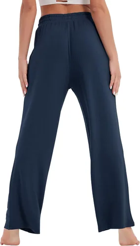 Vista 3 de SPECIALMAGIC Women's Loose Yoga Pants Sweatpants Joggers with Pockets Wide Leg Drawstring Pajama Pants