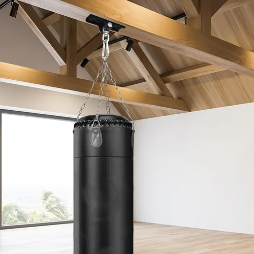 Vista 6 de Colgador de saco de boxeo pesado, gancho de viga de madera para colgar bolsas pesadas, soportes giratorios de 360° para entrenamiento de boxeo, Muay