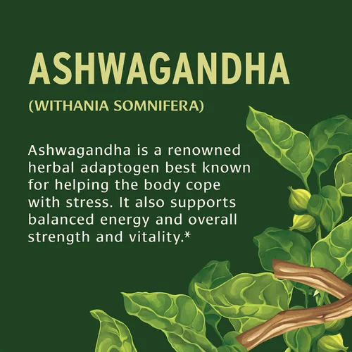 Vista 7 de Banyan Botanicals Ashwagandha orgánica - 1000 mg por porción - Manager de cortisol y suplemento para aliviar el estrés - Apoyo suprarrenal