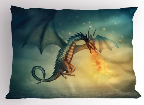 Vista 3 de Lunarable Juego de 2 fundas de almohada de caricaturas, automóvil deportivo de velocidad moderna, imagen exquisita del automóvil, ropa de cama