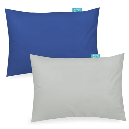Vista 7 de Paquete de 2 fundas de almohada de algodón de jersey para niños pequeños Crema