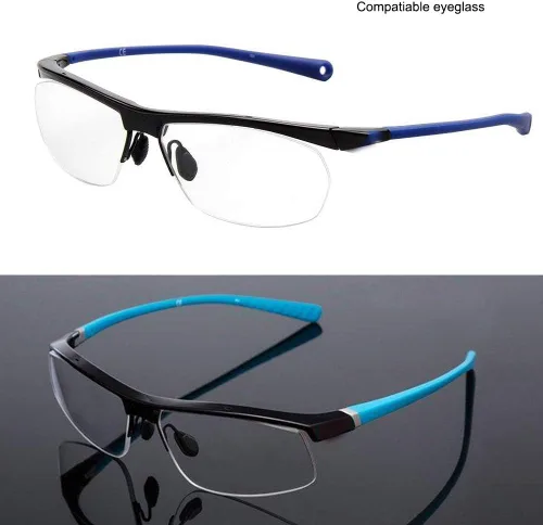 Vista 5 de QYAJS Almohadillas de nariz para anteojos, repuesto de silicona suave, color negro, compatibles con lentes Nike y otras gafas, 0.472 pulgadas, 3