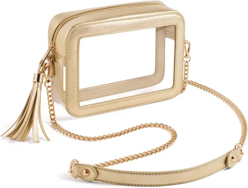 Vista 11 de Unilily Bolsa transparente para eventos en estadios – Bolso cruzado transparente aprobado por estadios para mujeres, conciertos, deportes