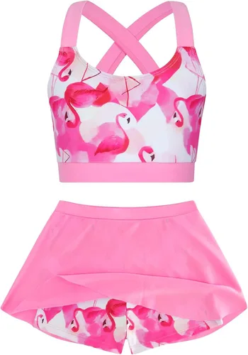 Vista 10 de Traje de baño para niñas de 2 piezas con pantalones cortos con Alania Floral
