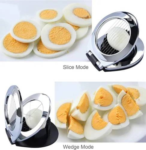 Vista 4 de Cortador de huevos de acero inoxidable multifunción Huevos duros duros Lavavajillas Cortador de huevos de alta resistencia Ayudante de cocina